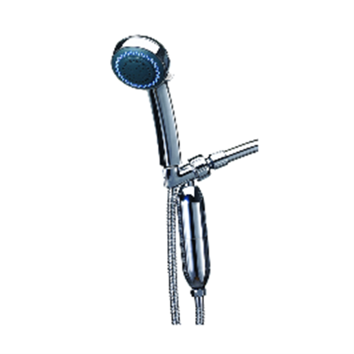 H2O HHELD-PLUS Chrome-Plated Handheld Shower with In-Line Filter